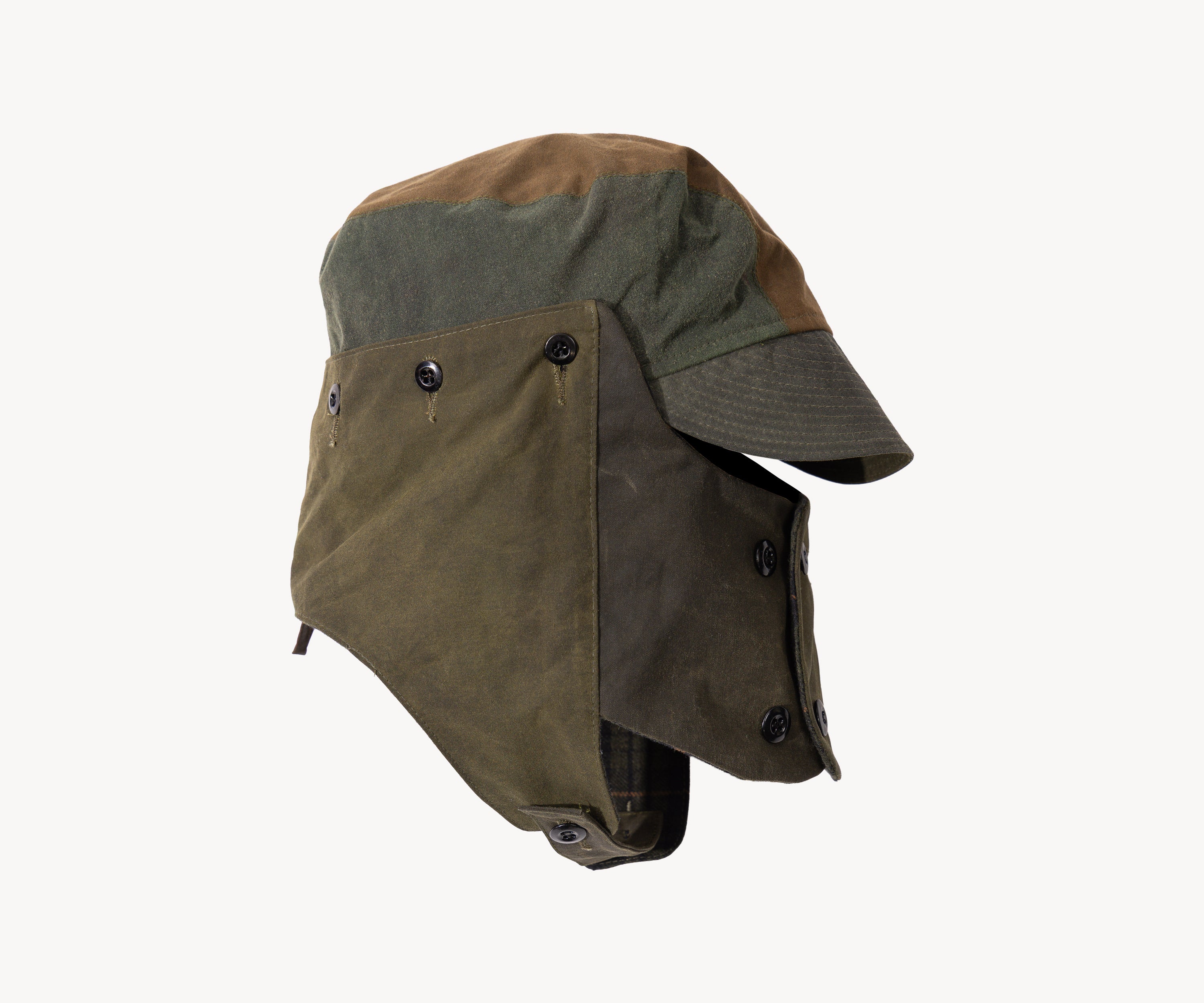 REWORK® MASK WAX HAT - N° 006 Coats & Jackets ONE SIZE FITS ALL / GREEN - BRUT Clothing