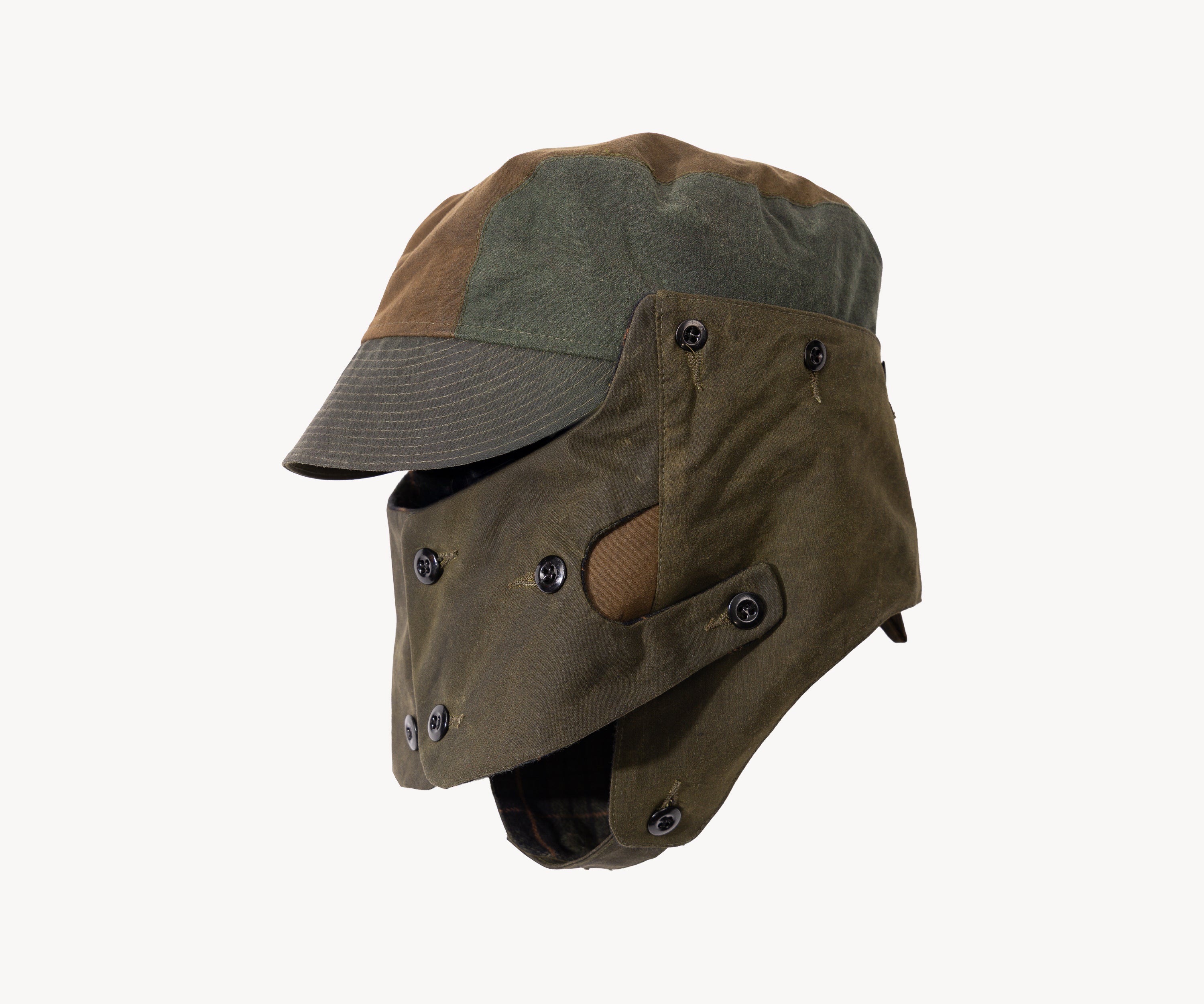 REWORK® MASK WAX HAT - N° 006 Coats & Jackets ONE SIZE FITS ALL / GREEN - BRUT Clothing