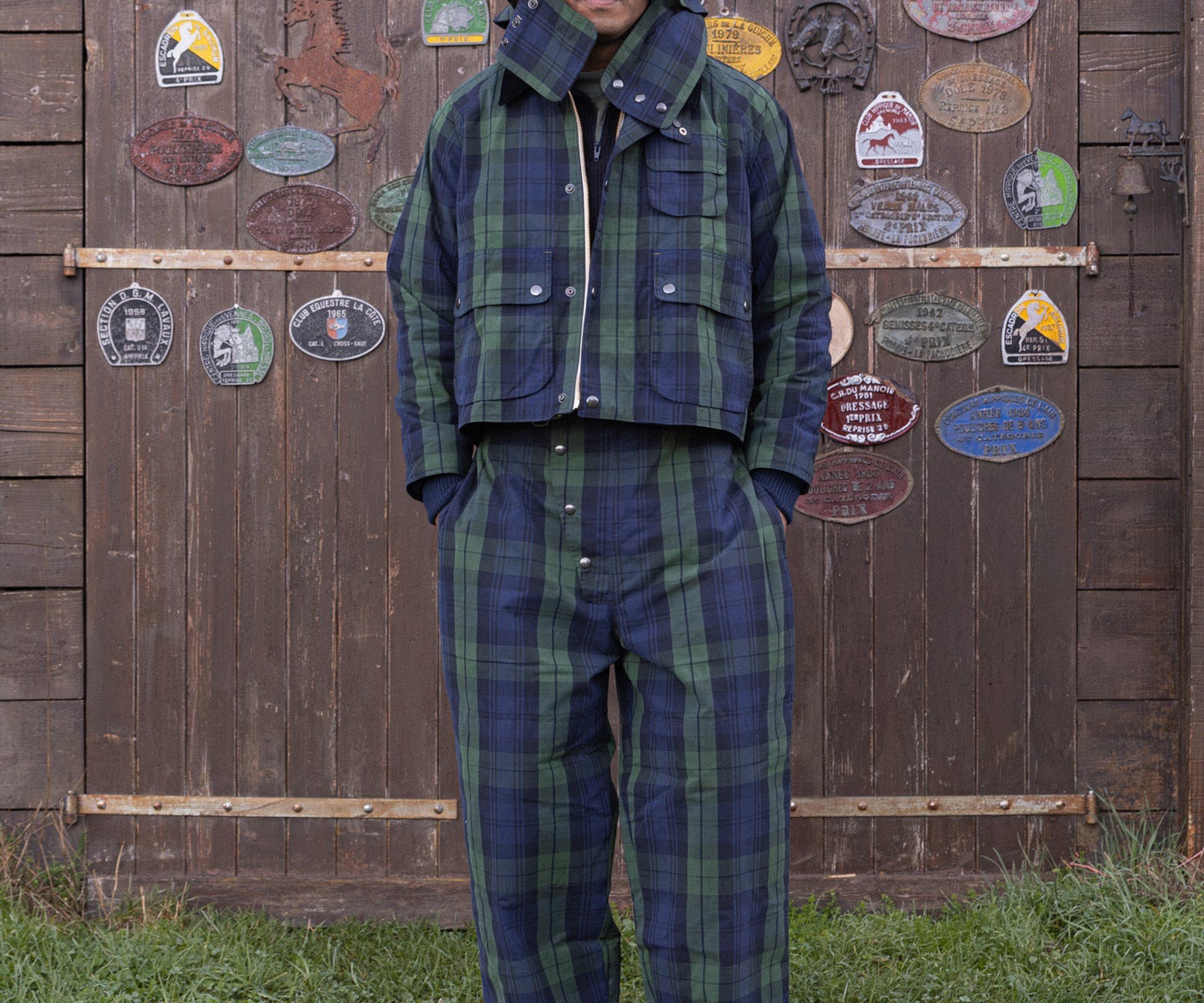 REWORK® THE CHECKED WAX BUCKET HAT Hats and Caps CHECKED - BRUT Clothing