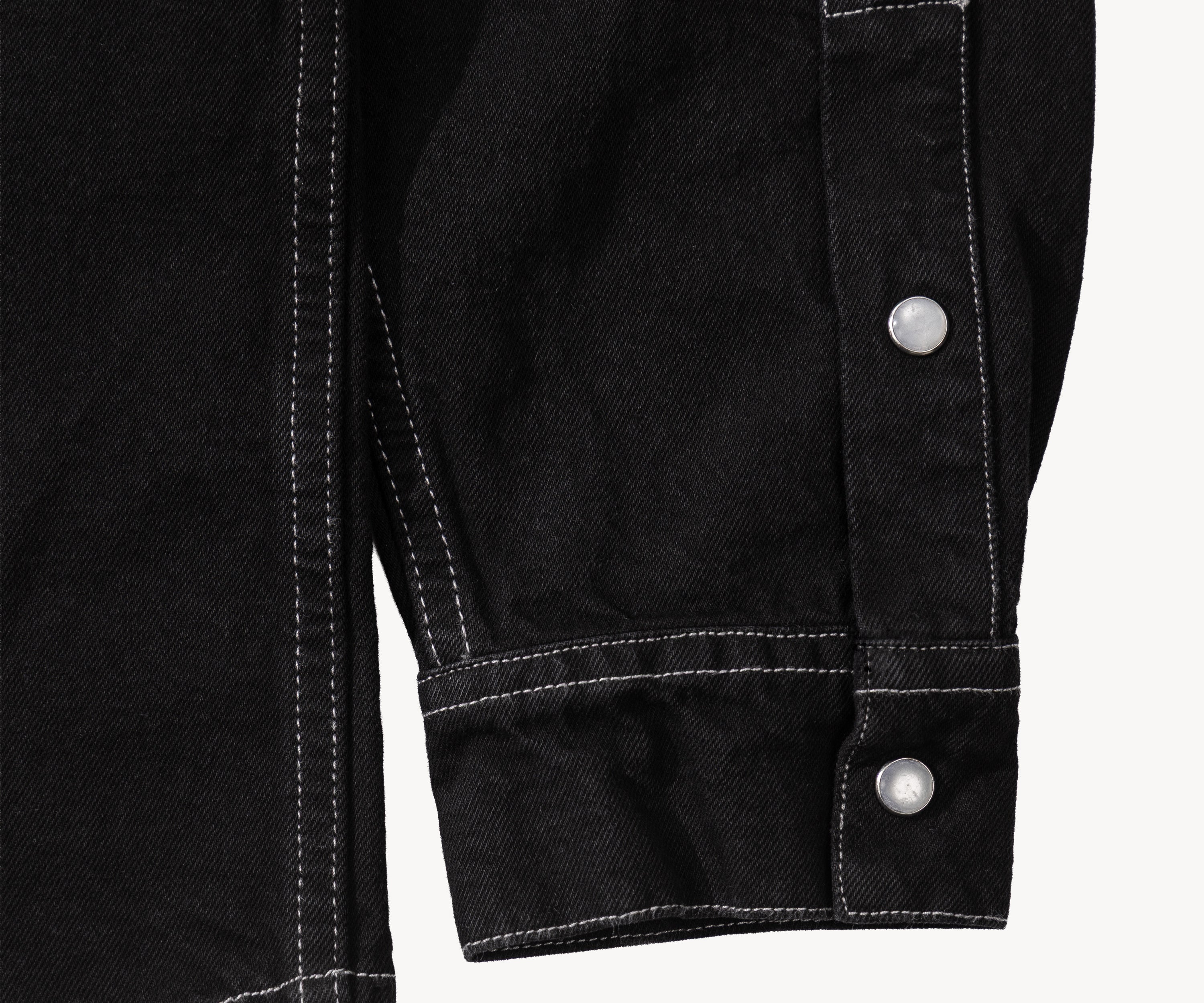 THE WESTERN DENIM SHIRT Shirts X-SMALL / OVERDYED BLACK - BRUT Clothing