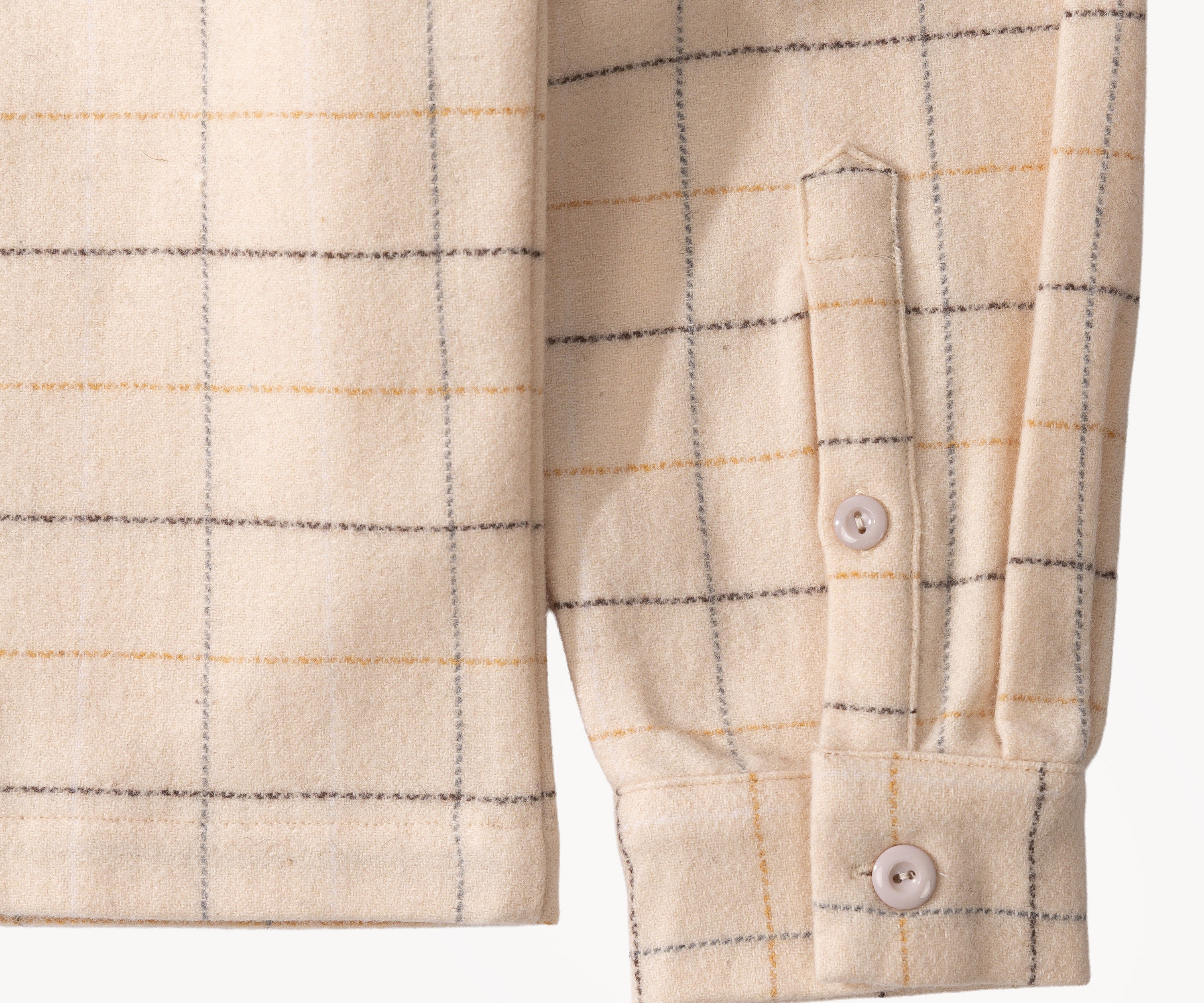 THE WOOL COQUETTE SHIRT Chemises XS / ÉCRU - BRUT Clothing