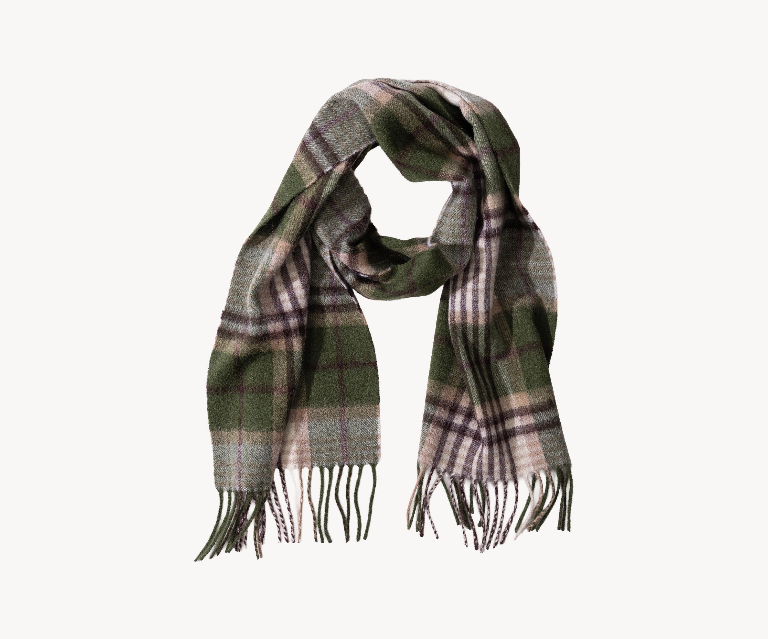 THE WOOL SCARF Scarves GREEN / WHITE - BRUT Clothing