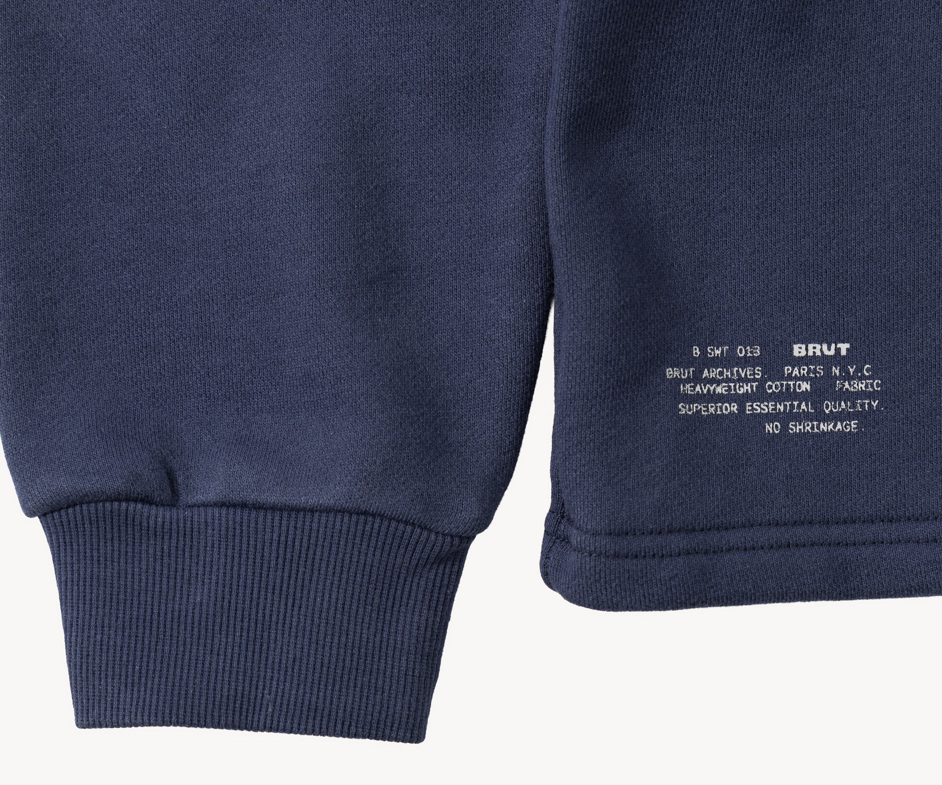 THE ZIPPED POLO Sweatshirts XS / BLEU MARINE - BRUT Clothing