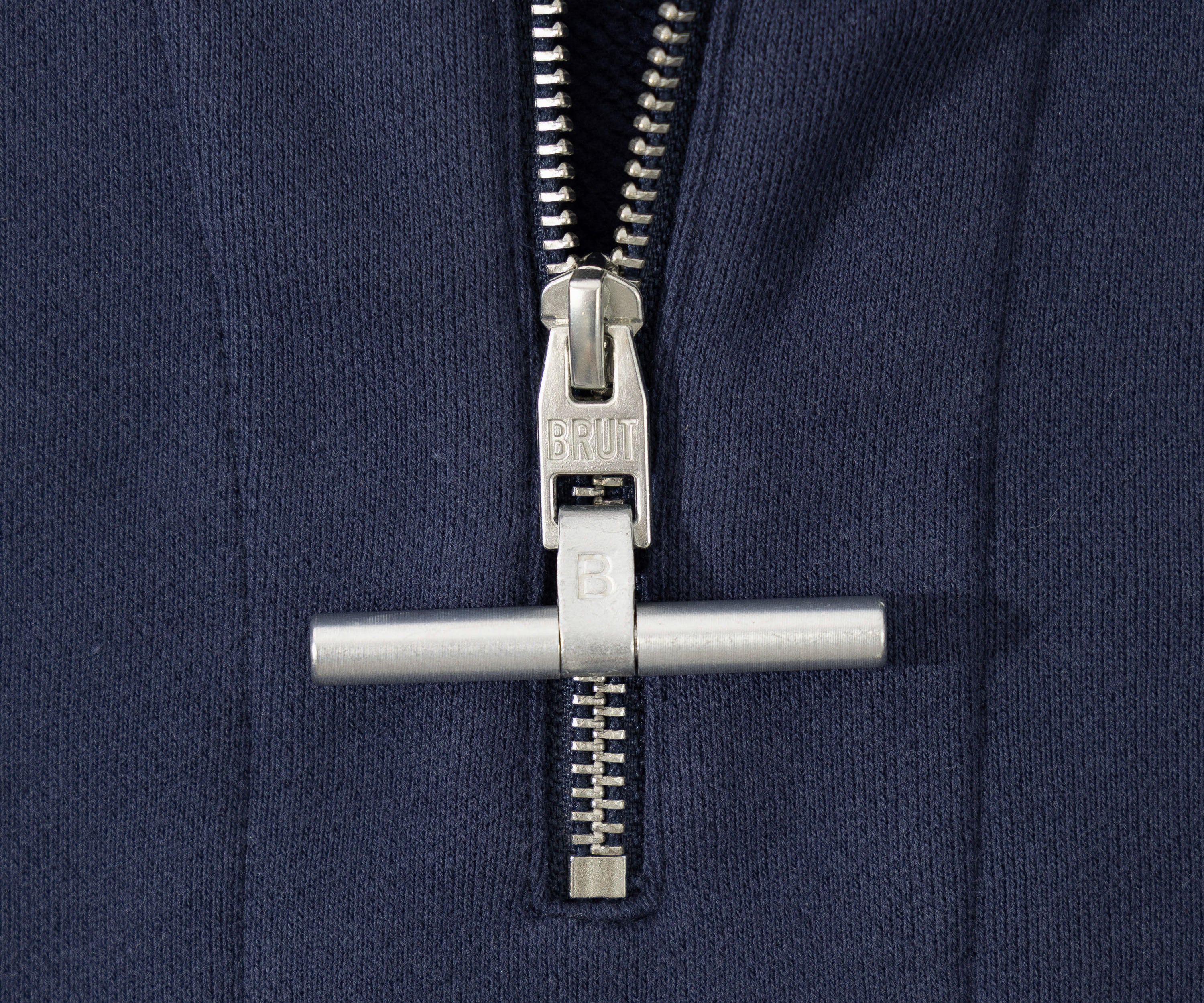 THE ZIPPED POLO Sweatshirts XS / BLEU MARINE - BRUT Clothing