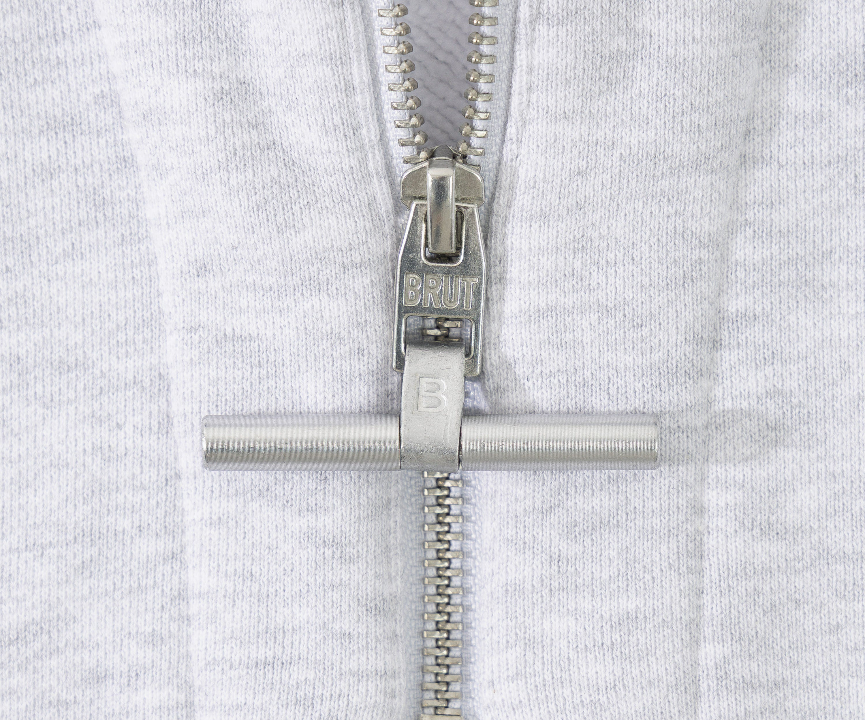 THE ZIPPED POLO Sweats X-SMALL / GRIS CHINÉ - BRUT Clothing
