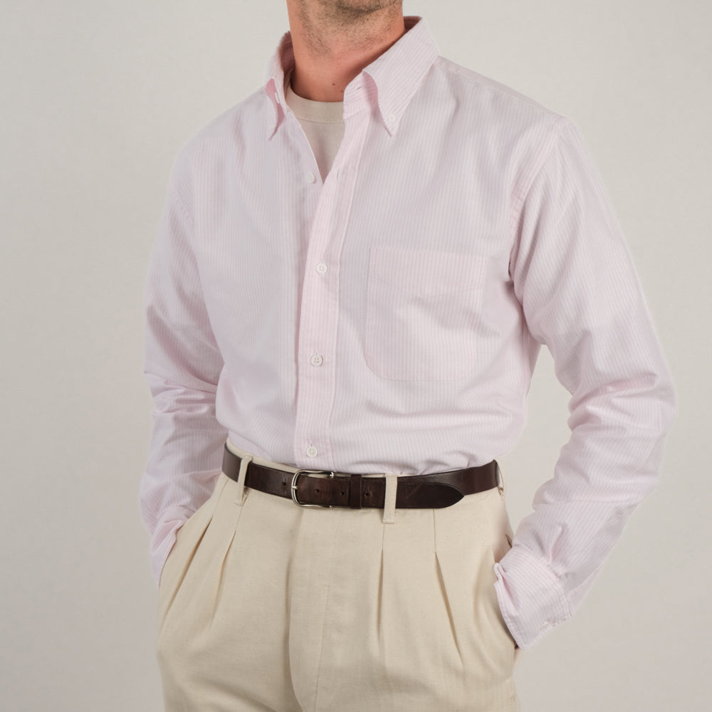 PREPPY STRIPED SHIRT - PINK - BRUT Clothing