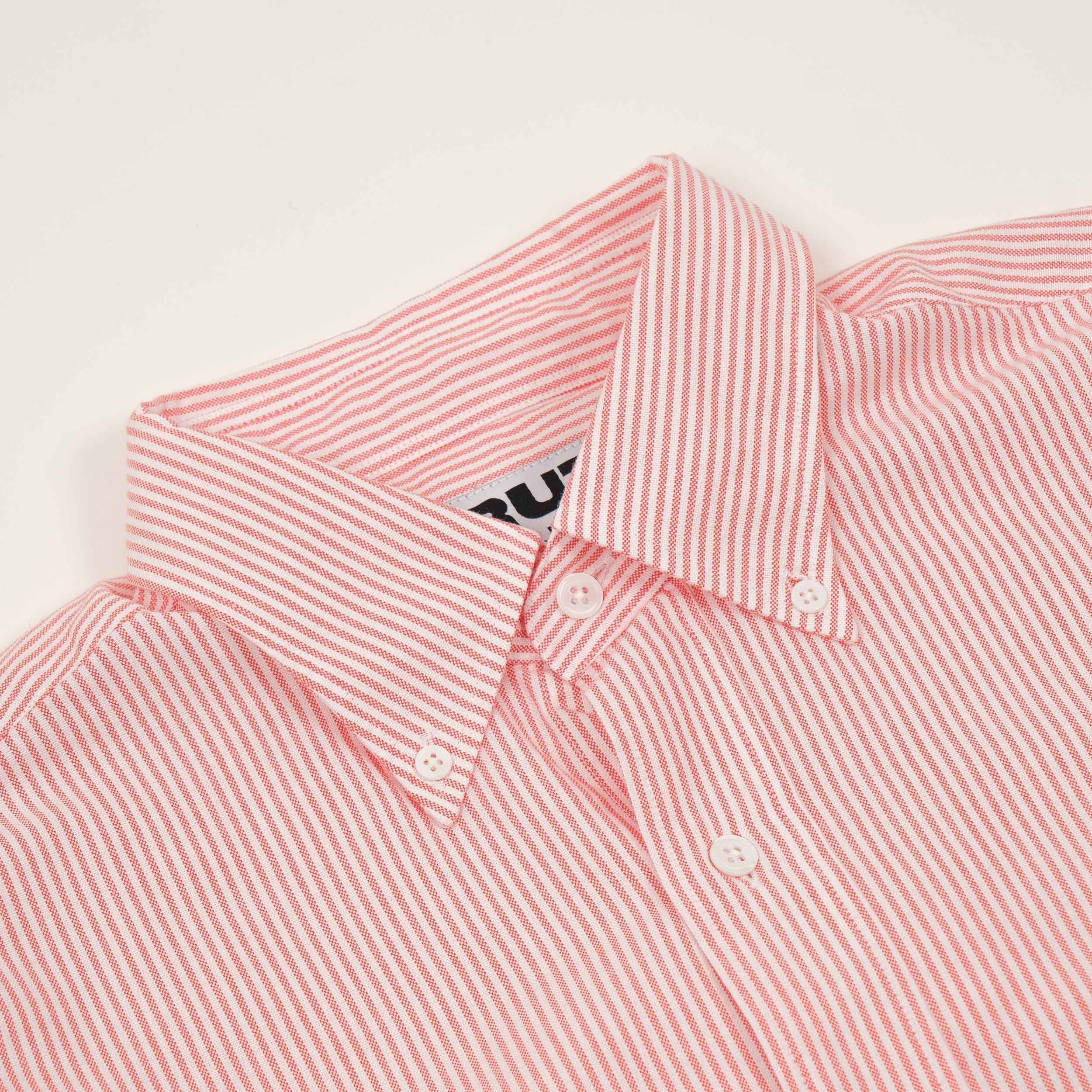 PREPPY STRIPED SHIRT - RED - BRUT Clothing